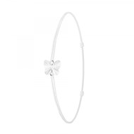 Bracelet blanc et papillon SC Crystal orné de Cristaux Swarovski