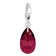 Charm goutte SC Crystal orné de Cristaux scintillants