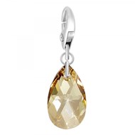 Charm goutte SC Crystal orné de Cristaux scintillants