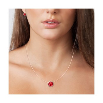 SC Crystal ketting en oorbellen set met fonkelende kristallen