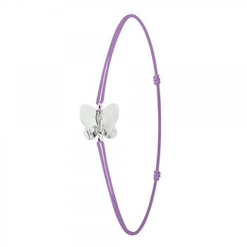 Purple and butterfly SC Crystal bracelet with sparkling crystals