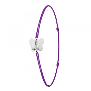 Purple and butterfly SC Crystal bracelet with sparkling crystals