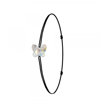 Black and butterfly SC Crystal bracelet adorned with sparkling crystals