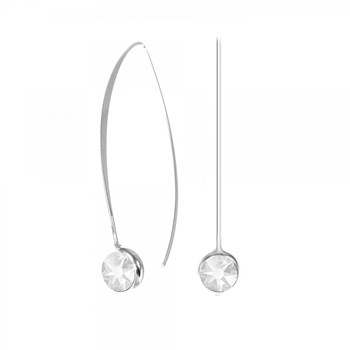 Boucles d'oreilles point de lumière SC Crystal ornées de Cristaux scintillants