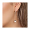Boucles d'oreilles point de lumière SC Crystal ornées de Cristaux scintillants - vue V3