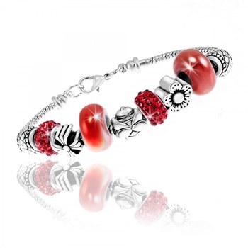 SC Crystal beaded bracelet with sparkling crystals