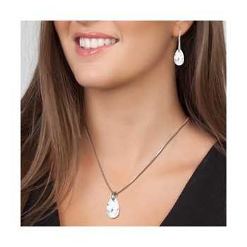 SC Crystal ketting en oorbellen set met fonkelende kristallen