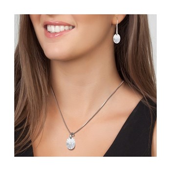 SC Crystal ketting en oorbellen set met fonkelende kristallen