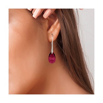 Boucles d'oreilles SC Crystal ornées de Cristaux scintillants