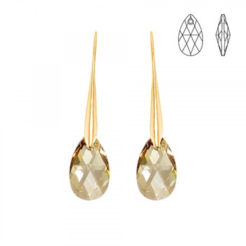 Boucles d'oreilles SC Crystal ornées de Cristaux scintillants