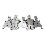 Barrette cheveux en métal argenté GARS FILLE