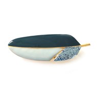 Barrette plume tricolore