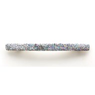 Barrette fine argenté avec des paillettes irisées