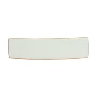 Barrette rectangulaire dorée émaillée