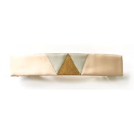 Large barrette rectangle de créateur