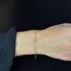 Bracelet symbole infini Plaqué OR 750 3 microns - vue V2