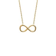 Collier femme symbole infini Plaqué OR 750 3 microns