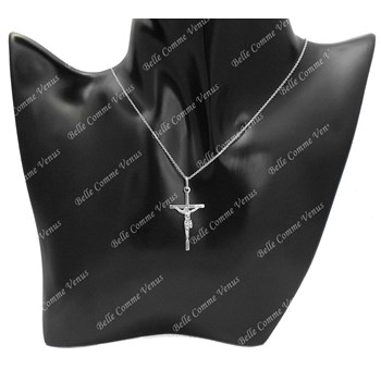 Ketting Kruis kruisbeeld Jezus Christus Zilver 925 Rhodium