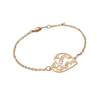 Bracelet femme femme coeur Je t'aime Maman Plaqué OR 750 3 microns