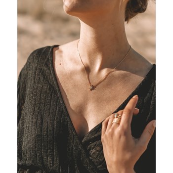 Collier Fin Plaqué Or Mode Tendance Pendentif Etoile