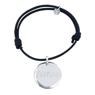 Bracelet médaille argent 925 - Personnalisable
