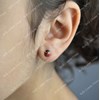 Boucles d'oreilles coccinelle pour enfant Plaqué OR 750 3 microns - vue V2