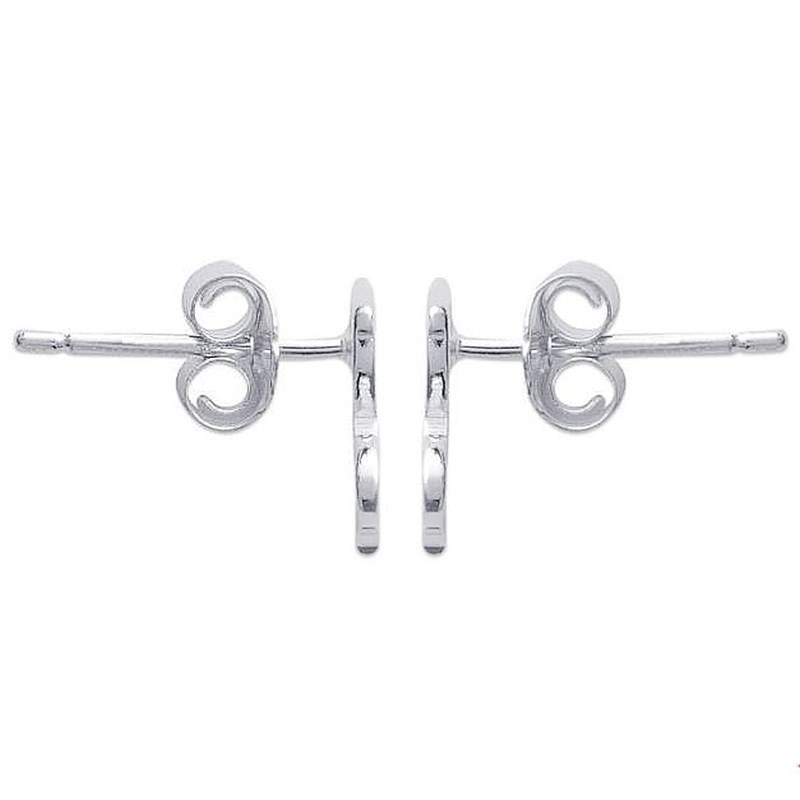 Boucles d'oreilles chat pour enfant Argent 925 Rhodié - vue 3