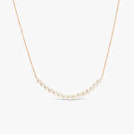 Antonella - Collier Or Rose Perle de culture