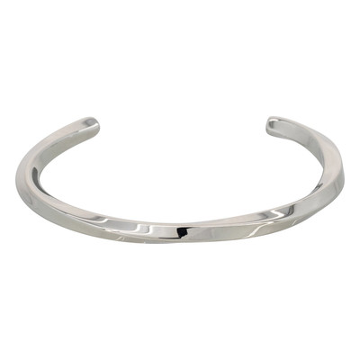Bracelet Jonc Homme Acier coloris argenté - vue V1