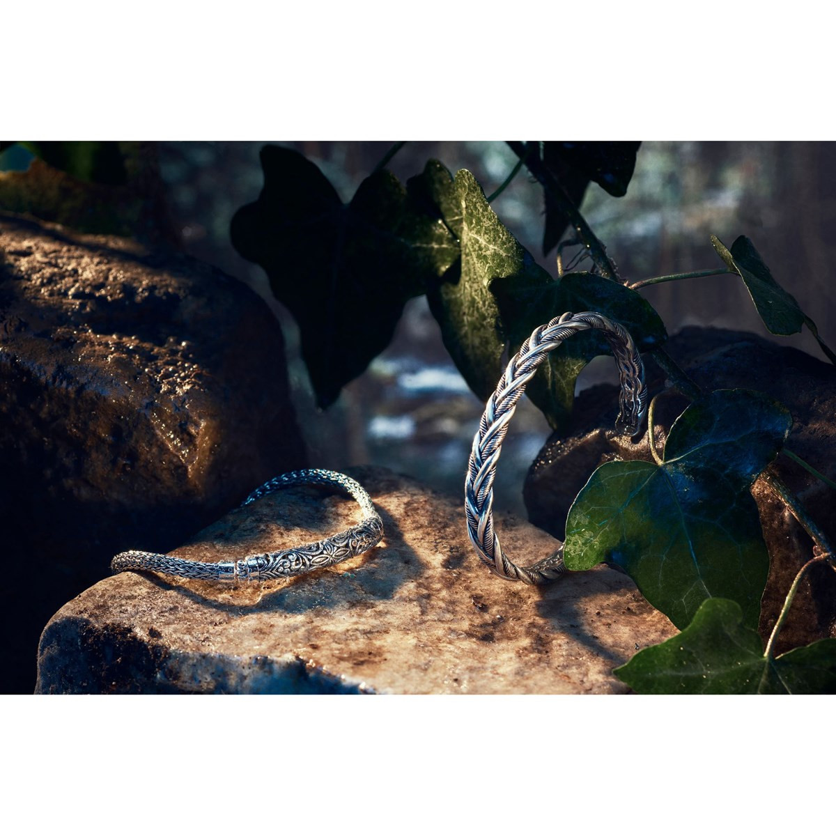 Bracelet Jonc Homme Acier coloris argenté - vue V2