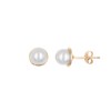 Boucles d'Oreilles Perles de Culture - Or Jaune - Femme - vue V1