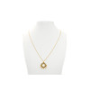 Collier  pendentif en perles de rocailles miyuki tissées -doré à l 'or fin - vue V2