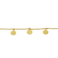 Bracelet en beloques mat- doré à l'or