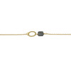 Bracelet pierre labradorite- plaqué or - vue V1