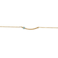 Bracelet pierre de crystal- Or rempli/gold filled