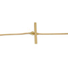 Bracelet délicat minimaliste chaîne barre perles-doré à l 'or fin - vue V1
