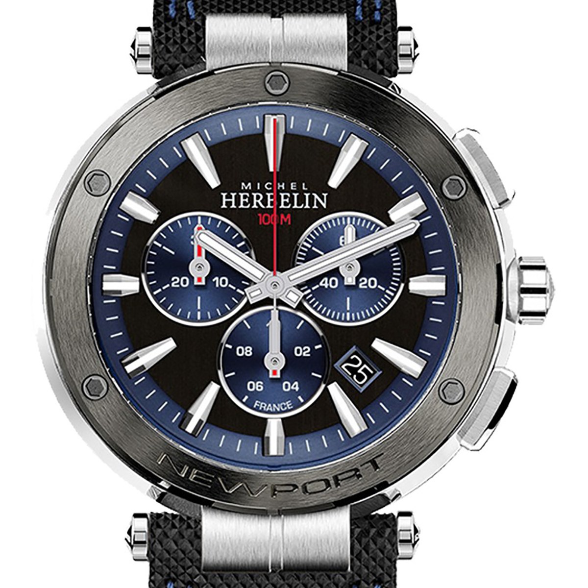 Montre Michel Herbelin Newport acier gris - vue 3