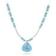 Collier Pierre de Larimar et Argent 925