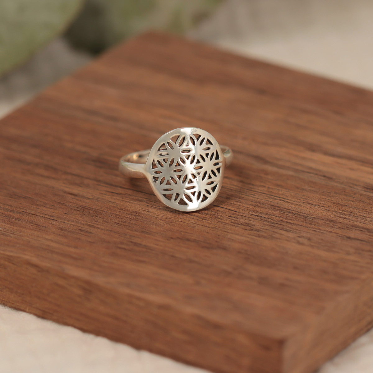Bague Fleur de Vie en Argent Massif - Femme - Bague | MATY