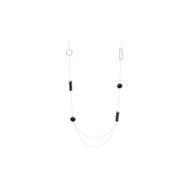 Collier E18ST13YXPO noir/or
