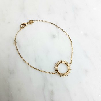 Dunne vergulde armband Fashion Trend Zon