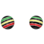 Boucle d'oreille multicolore en argent 925/1000