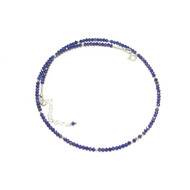 Collier en Pierres Naturelles et Argent 925 - Lapis Lazuli