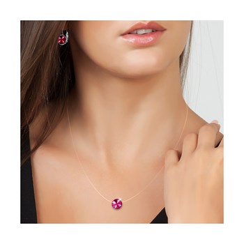 SC Crystal ketting en oorbellen set met fonkelende kristallen