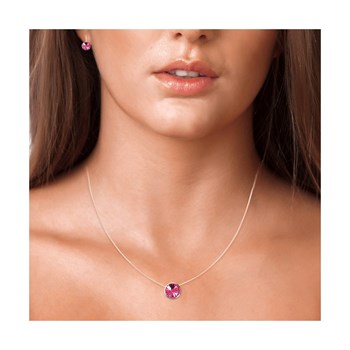 SC Crystal ketting en oorbellen set met fonkelende kristallen