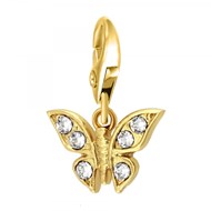 Charm Papillon SC Crystal orné de Cristaux scintillants