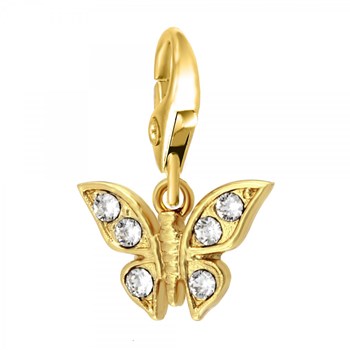 SC Crystal Butterfly Charm with sparkling crystals