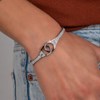 Bracelet menottes SC Crystal orné de Cristaux scintillants - vue V2