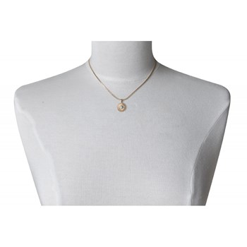 Pendentif Plaqué Or Rayon de Soleil et Strass