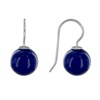 Boucles d'Oreilles Argent 925 Billes de Sodalite - vue V1